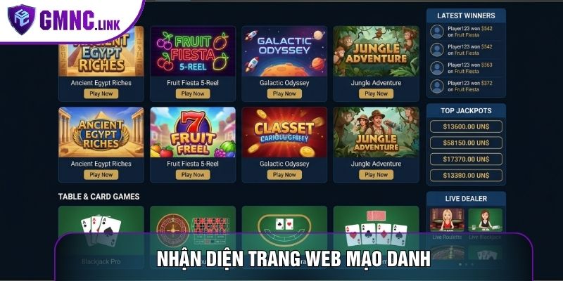 Nhận diện trang web mạo danh